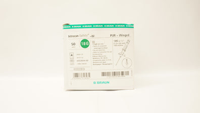 Braun 4253604-02 Introcan Safety IV Cath. 18Gx1 1/4inch 105ml/min(x) - Box of 50